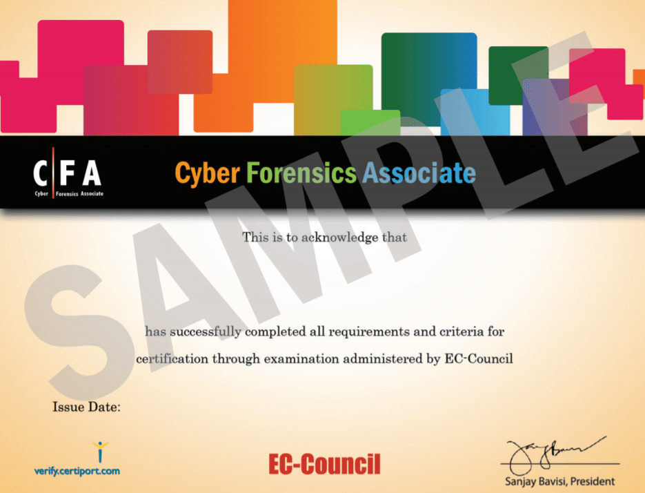 EC Cyber Forensics Associate